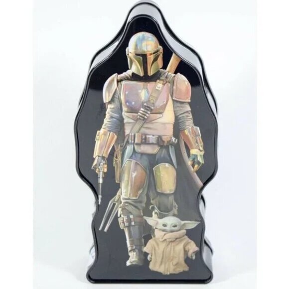 Tin Box Company Star Wars The Mandalorian Character Shaped Tin Pencil Box - Picture 1 of 4